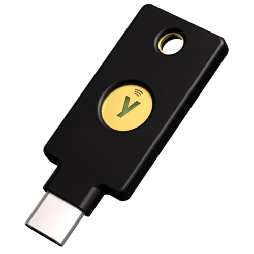 Yubico – YubiKey 5C NFC – Sicherheitsschlüssel für Zwei-Faktor-Authentifizierung (2FA), Verbindung über USB-C oder NFC, FIDO-Zertifiziert – Schützen Sie Ihre Onlinekonten