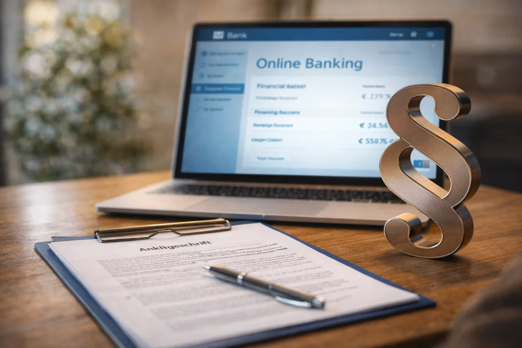 Paragrafenzeichen bei Online-Banking-Haftungsfragen